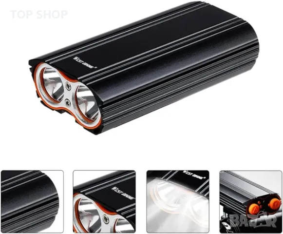 Предна светлина за каране на велосипед Нощен фар, снимка 5 - Аксесоари за велосипеди - 48791942