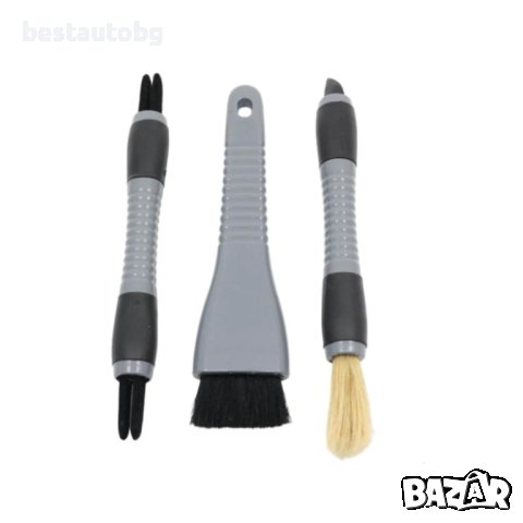 Комплект 3 броя четки за почистване на интериор, снимка 2 - Аксесоари и консумативи - 43255405