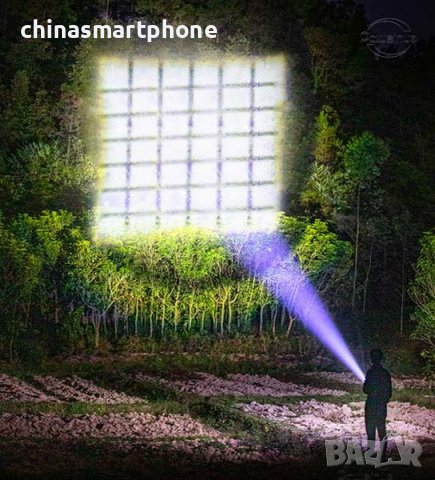 Фенер за лов, прожектор 15000LM, снимка 15 - Оборудване и аксесоари за оръжия - 39995429