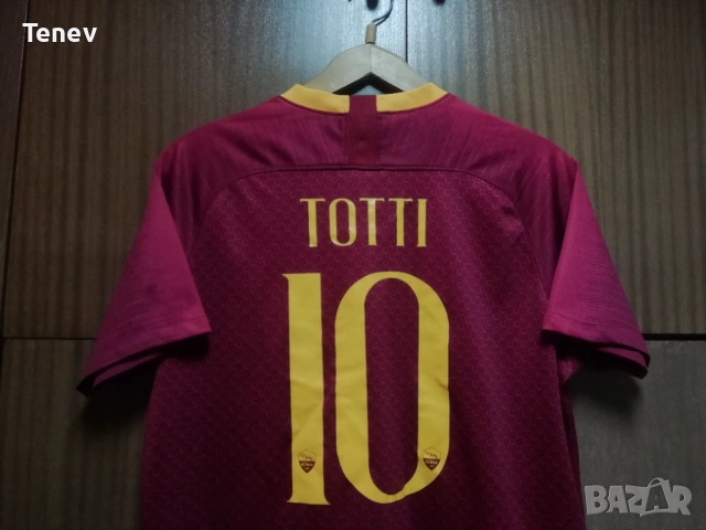 AS Roma Totti Nike оригинална тениска фланелка Рома Тоти екип , снимка 3 - Тениски - 52899173