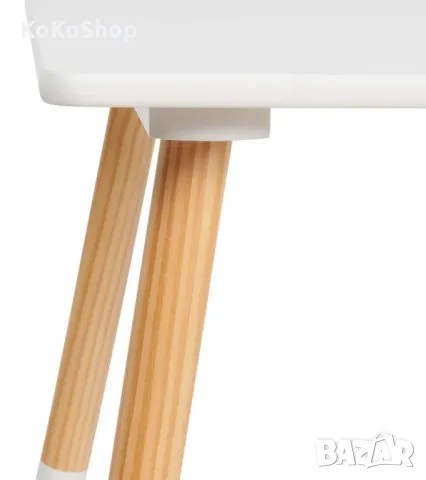 Детска дървена маса със стол/детска маса със стол, снимка 4 - Мебели за детската стая - 36111523