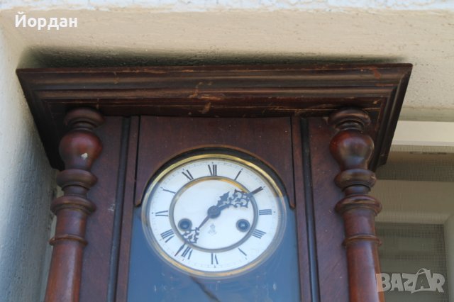 Немски стенен часовник Густав Бекер , снимка 4 - Антикварни и старинни предмети - 37365651