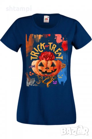 Дамска тениска Halloween 10,Halloween,Хелоуин,Празник,Забавление,Изненада,Обичаи,, снимка 7 - Тениски - 38146651