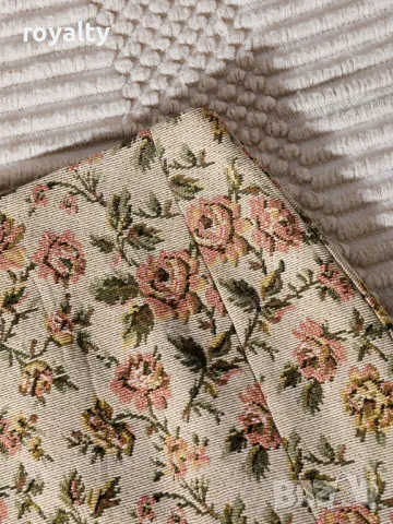 Флорална жакардова пола, стил Бохо 🍋, снимка 6 - Поли - 49206006