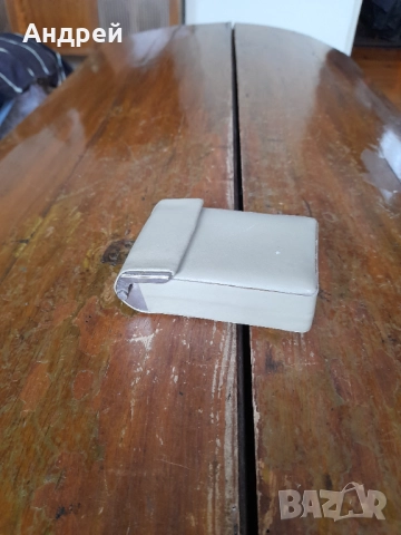 Стара кожена табакера,калъф за цигари ЗРИ Октомври Видин