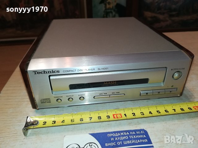 ЗАЯВЕНО!!!TECHNICS SL-HD51 CD PLAYER MADE IN JAPAN-SWISS 1412231608, снимка 2 - Ресийвъри, усилватели, смесителни пултове - 43412092