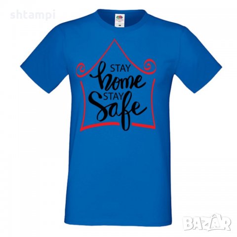 Мъжка тениска Корона вирус corona virus COVID-19 Stay Home Stay Safe