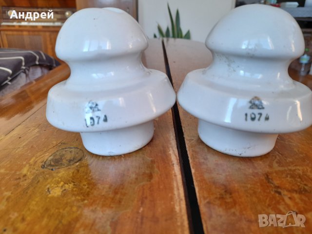 Стар порцеланов изолатор, снимка 2 - Други ценни предмети - 38520365