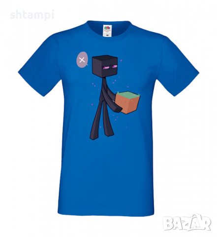 Мъжка тениска Enderman 3, майнкрафт Minecraft,Игра,Забавление,подарък,Изненада,Рожден Ден., снимка 3 - Тениски - 36494782