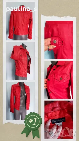 XXS / S - "Crazy - outfits" Germany / "Arma" Leather / Естествена кожа и набук яке , снимка 2 - Якета - 49674733