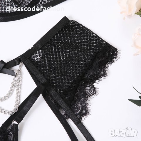 Дамски комплект бельо от четири части, снимка 4 - Бельо - 43045811