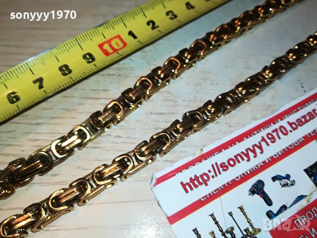 ЗЛАТЕН ЛАНЕЦ ЗА ВРАТА-КАТО ЗЛАТЕН!!! ЦВЯТ ЗЛАТО2809221843, снимка 3 - Колекции - 38150372