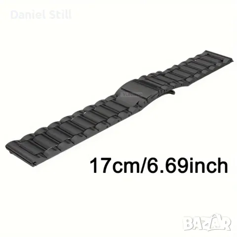 Каишка от неръждаема стомана Huawei Watch GT5/GT4/3/2e GT/4/2/3 Pro Samsung Galaxy Watch 22мм., снимка 2 - Каишки за часовници - 43306124