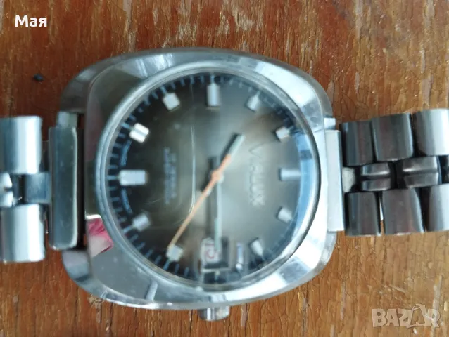 Винтидж часовници - стар рядък механичен швейцарски часовник VIALUX SUPER и SEIKO AUTOMATIC, снимка 4 - Антикварни и старинни предмети - 50370794