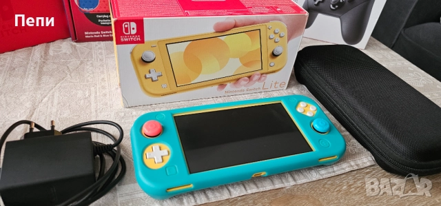 Nintendo Switch Lite Yellow 32 GB + 128GB карта, снимка 9 - Nintendo конзоли - 52986976