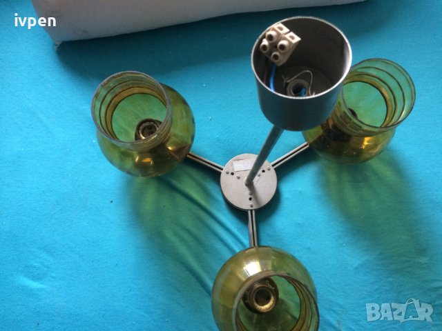 Полилей 3-ка - стар - метал - работещ, снимка 5 - Полилеи - 38307602