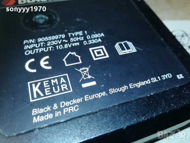 black & decker 10,8v lithium charger 0606211850, снимка 10 - Други инструменти - 33124489