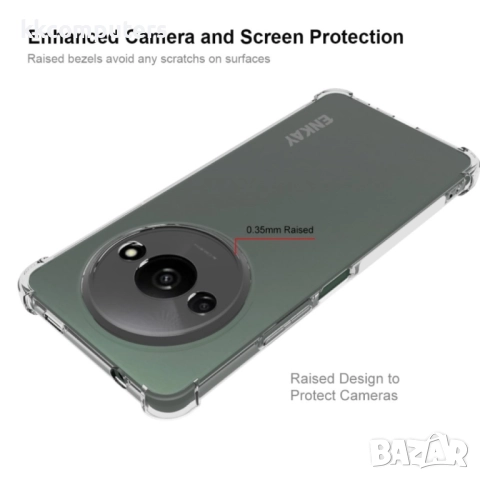 Xiaomi Redmi A3 4G Удароустойчив ENKAY Силиконов Калъф и Протектор, снимка 2 - Калъфи, кейсове - 51434146