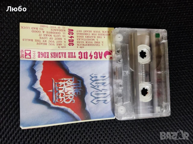 AC/DC – The Razors Edge, снимка 4 - Аудио касети - 50553114