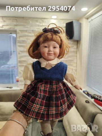 колекционерска порцеланова кукла 35лв , снимка 1