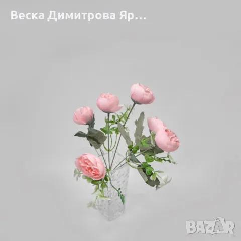 Изкуствени аранжировки с божури, снимка 6 - Изкуствени цветя - 50321990