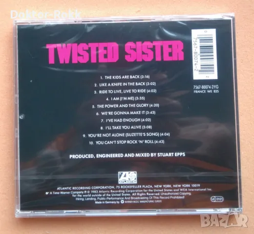 Twisted Sister – You Can't Stop Rock 'N' Roll 1983 CD, снимка 2 - CD дискове - 48372780