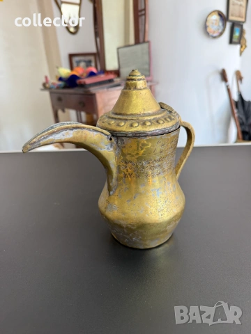 Традиционен арабски / османски кафеник / ибрик. №7858, снимка 5 - Антикварни и старинни предмети - 53452329