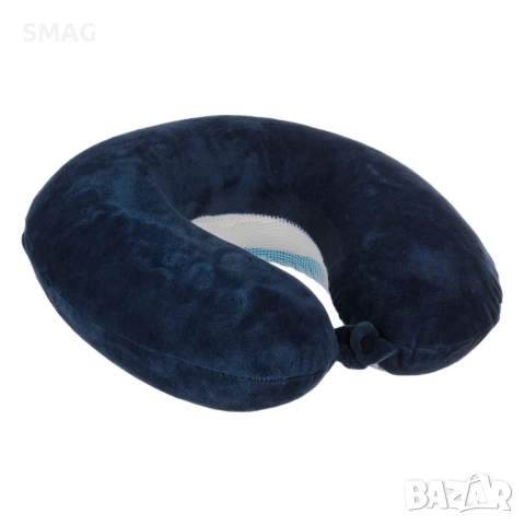Анатомична възглавница за пътуване с мемори пяна и гел, синя_1219167, снимка 3 - Други - 52286538