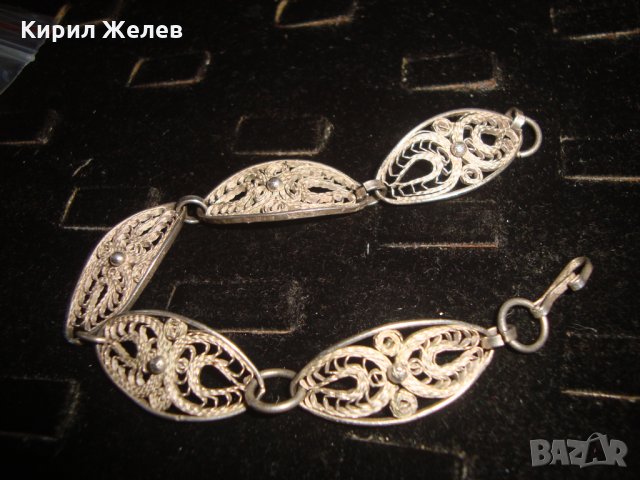 19 ВЕК ФИЛИГРАННО СРЕБРО РЪЧНА ЮВЕЛИРНА ИЗРАБОТКА КРАСОТА СРЕБЪРНА ВЪЗРОЖДЕНСКА ГРИВНА УНИКАТ 20565, снимка 12 - Антикварни и старинни предмети - 33133788