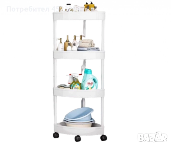 Модел: Corner Storage Rack; Височина: 84см; Материал: висококачествена пластмаса + метални тръби; Ко, снимка 3 - Аксесоари за кухня - 52565965