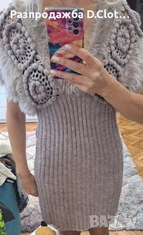 Красива плетена рокля S/M, снимка 18 - Рокли - 35256106