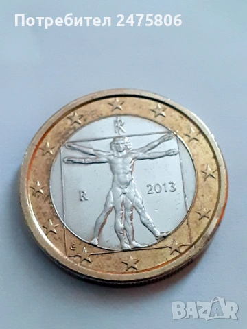 Рядка колекционерска монета - 1 евро Леонардо, снимка 5 - Нумизматика и бонистика - 53202946