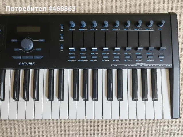 Arturia Keylab mkII 61 клавиша, Миди клавиатура Черна, снимка 5 - Аудиосистеми - 50432109