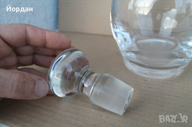 Немско кристално шише за алкохол, снимка 10 - Антикварни и старинни предмети - 43573459