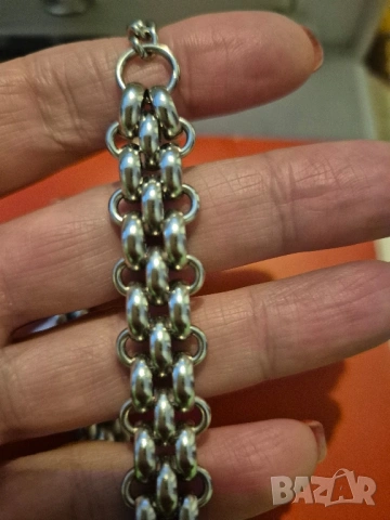 ефектно колие стомана, снимка 3 - Колиета, медальони, синджири - 53060348