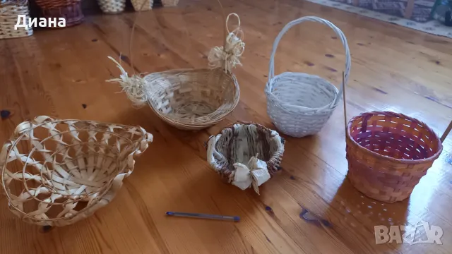 Плетени кошници, снимка 2 - Декорация за дома - 49871060