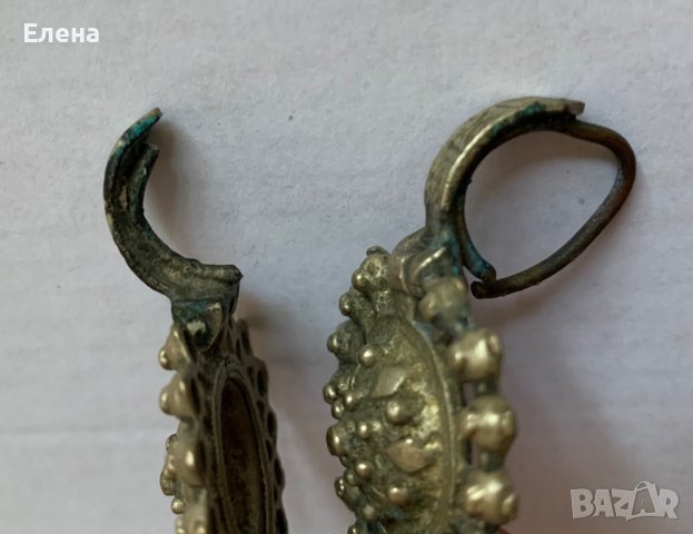 Арпалии, автентични възрожденски обеци от 19 в., снимка 4 - Антикварни и старинни предмети - 38478699