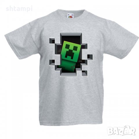 Детска тениска майнкрафт Minecraft Creeper, снимка 1 - Детски тениски и потници - 32938605