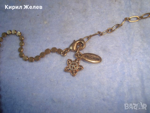 РАЗКОШНА ПОЗЛАТЕНА ДИЗАЙНЕРСКА БУТИКОВА МАРКОВА СКЪПОЦЕННА ОГЪРЛИЦА АРТ ДЕКО СТИЛ КОЛИЕ 27966, снимка 13 - Колиета, медальони, синджири - 37065305