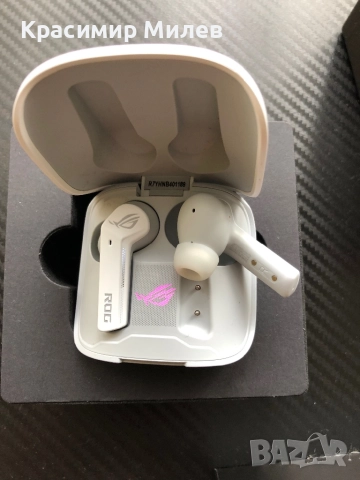 Безжични слушалки ASUS - ROG Cetra True Wireless, ANC, бели, снимка 9 - Слушалки и портативни колонки - 52742398