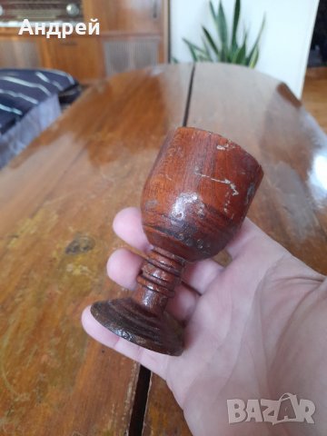 Стара дървена чаша,чашка,бокал #5, снимка 3 - Други ценни предмети - 43427697