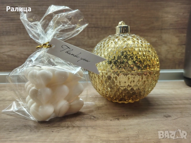 Ароматна свещ - сърца, снимка 2 - Други - 53449169