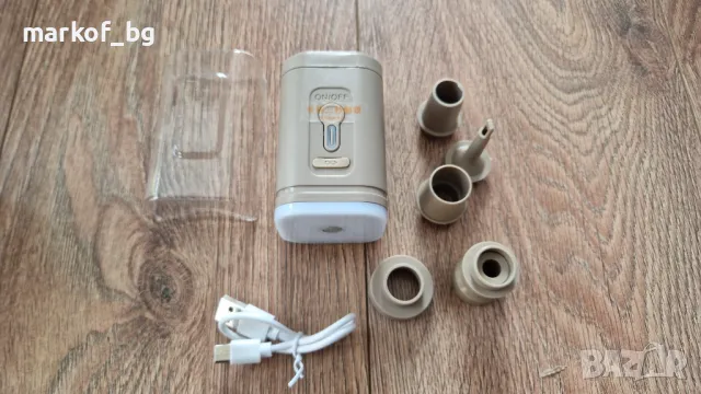 Преносима акумулаторна помпа за надуване и изпускане на дюшеци, снимка 7 - Други - 48536613