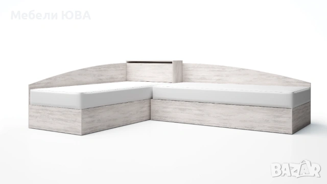 Високи Ъглови легла 90/200см, снимка 6 - Спални и легла - 46215264