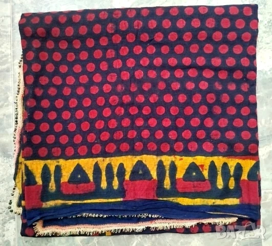 СТАРА АВТЕНТИЧНА ДЪБЕНСКА КУКЕРСКА КЪРПА, ЗАБРАДКА, ПОШ ЗА НОСИЯ - КАРАМАНЛИЙКА, снимка 2 - Антикварни и старинни предмети - 51404589