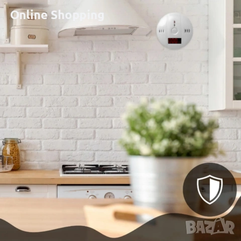 Безжичен CO сензор с LCD дисплей, снимка 2 - Други - 53327218