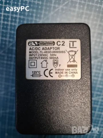 Оригинален захранващ адаптер ACOUSTIC SOLUTIONS TL-48GD-060050BS 6V 500mA