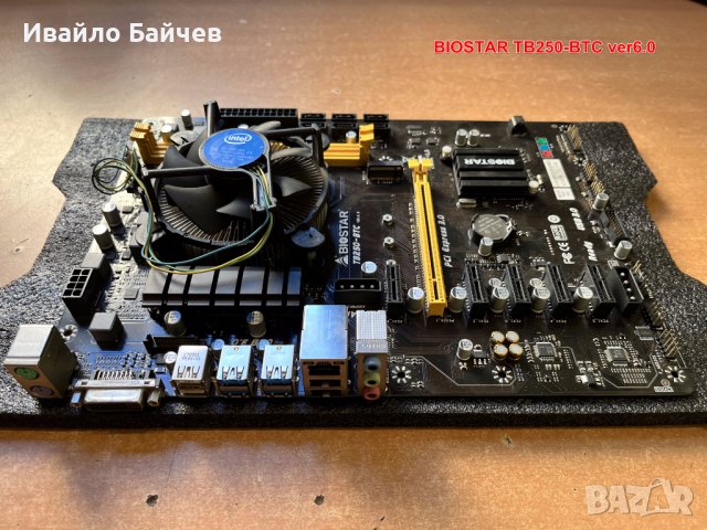 BIOSTAR TB250-BTC ver6.0 for mining, снимка 3 - Дънни платки - 38309092