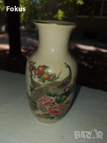 ПРЕКРАСНА ЯПОНСКА СТАРА ПОРЦЕЛАНОВА ВАЗА САТЦУМА SATSUMA, снимка 2 - Антикварни и старинни предмети - 53517456