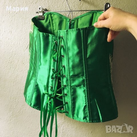 Аdore me-зелен сатенен корсет, снимка 12 - Бельо - 26232173